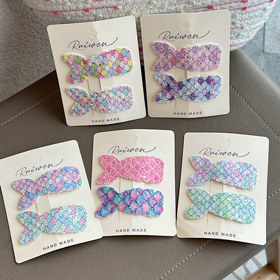 美人鱼发夹儿童可爱亮片夹子