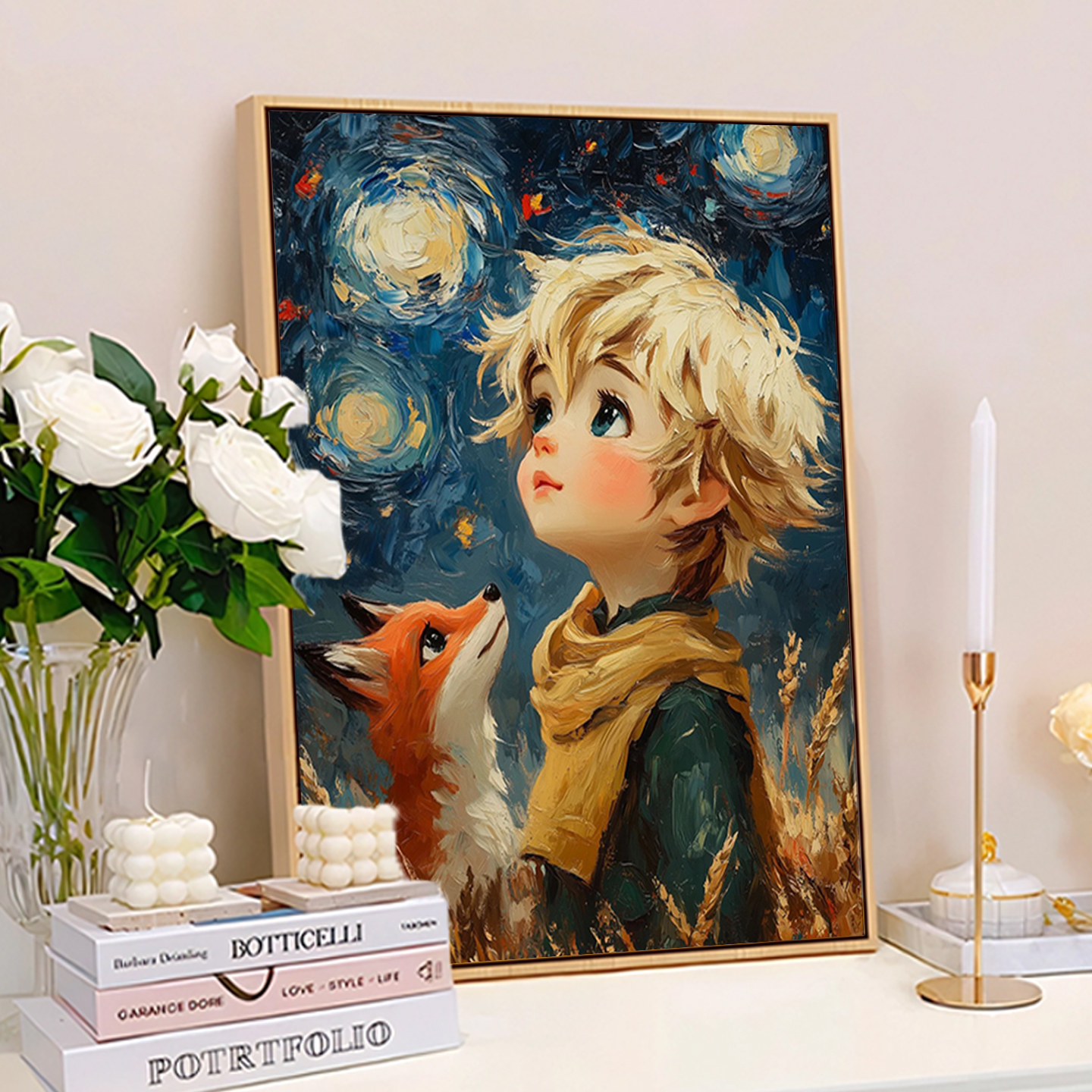 星空小王子diy数字油画