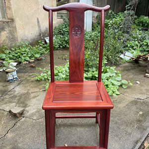 明式血檀家具二出头灯挂椅太师椅休闲椅办公椅餐椅靠背椅茶室椅子