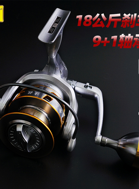 迪佳 渔轮 GEAC系列金属版鱼轮纺车轮 摇轮 渔轮 渔具 左右手互换