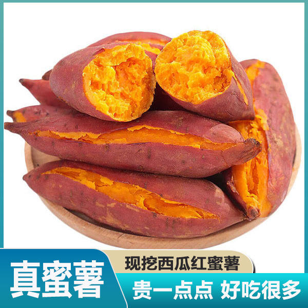 优质红薯红蜜薯地瓜蜜薯藤苕沙地西瓜巴马黄心番烟薯现挖地瓜包邮