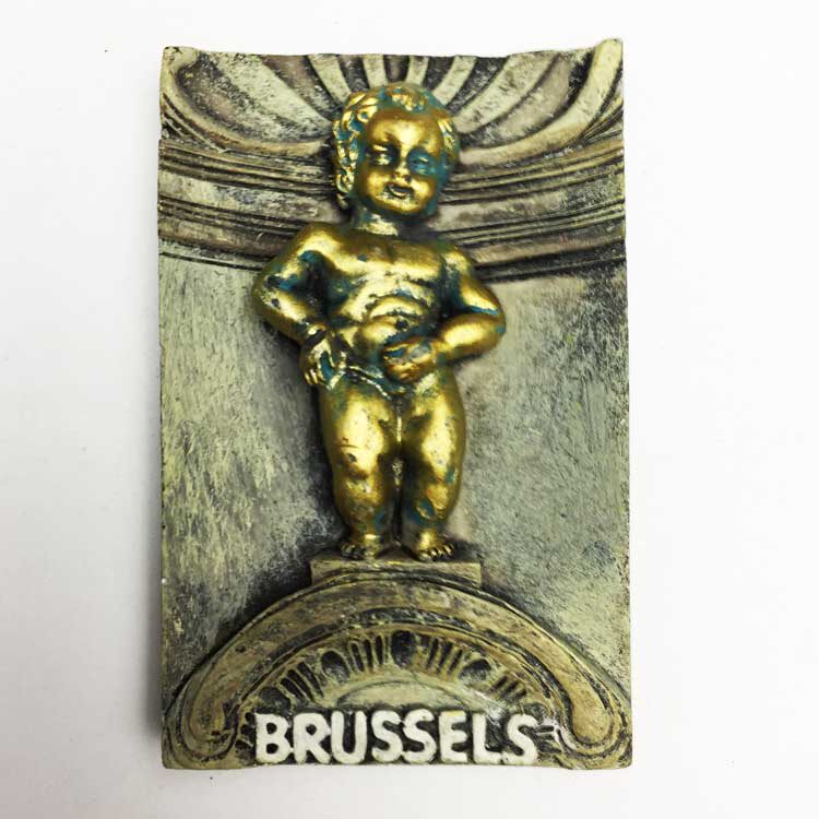 欧洲比利时布鲁塞尔地标尿童于连磁力贴冰箱贴 旅游纪念品伴手礼