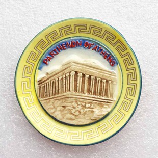 希腊雅典卫城帕特农神庙旅游纪念立体风景冰箱磁性贴 装饰品礼物