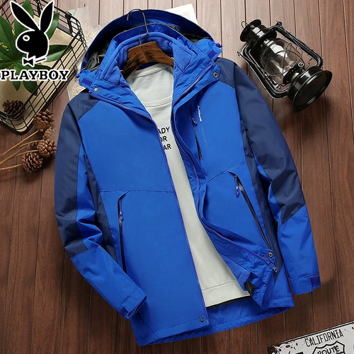 Playboy, демисезонная дорожная ветрозащитная водонепроницаемая флисовая альпинистская куртка для влюбленных подходит для мужчин и женщин, «три в одном», делается под заказ