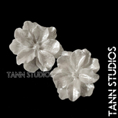 复古宫廷法式 冷淡风立体雕刻花朵花瓣胸针优雅银白文艺小清新别针