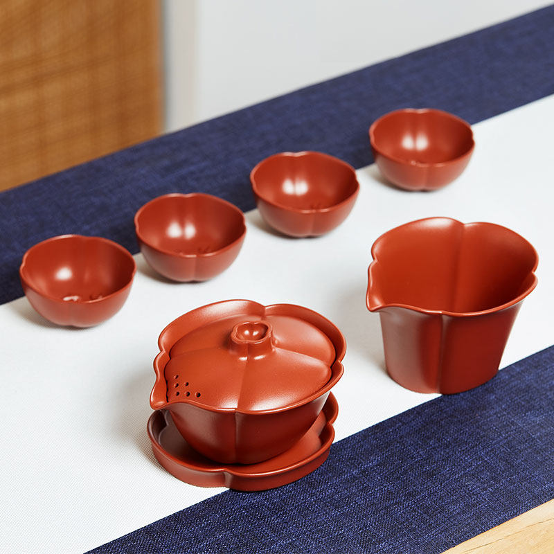 尊壶宜兴紫砂泡茶壶一壶四杯家用盖碗手抓壶陶瓷功夫茶具礼盒套装,餐饮具,功夫茶具,淘宝优惠券,粉丝福利购,淘宝优惠卷