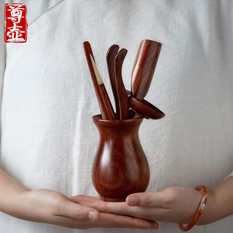 茶道六君子套装茶针茶则茶勺茶匙茶夹茶扒6君子功夫茶具配件大全