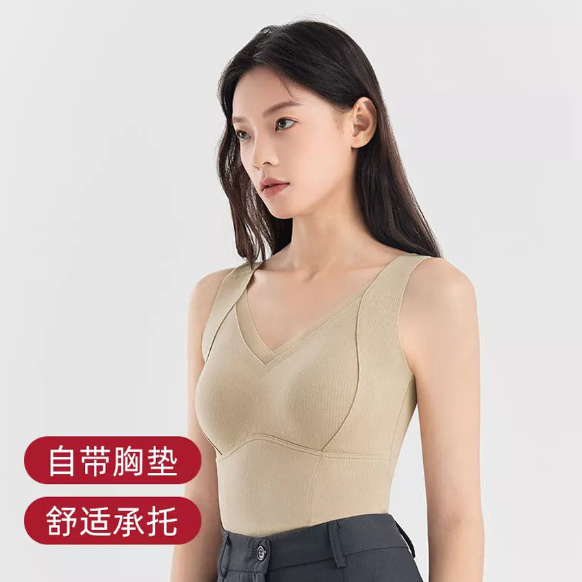 【拍一发二】2025秋冬无痕石墨烯保暖背心内衣提拉磨毛女款美背