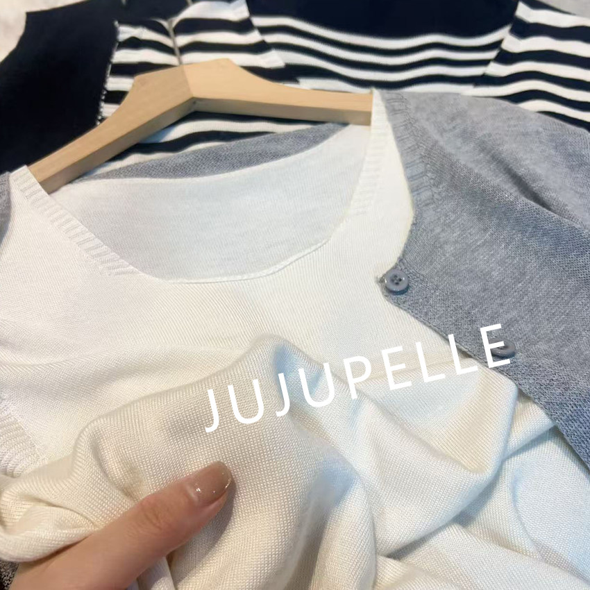 卷边领麻花纹理无袖背心纯色简约百搭圆领内搭女宽松针织打底衫薄