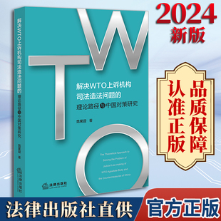 2024新版 解决WTO上诉机构司法造法问题的理论路径与中国对策研究   范笑迎著  法律出版社