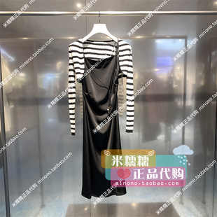 5波1899 现货条纹两件套连衣裙 专柜正品 RM31101230芮范2024夏新款