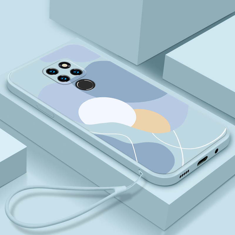 适用于华为mate20手机壳新款液态硅胶个性创意mate20pro男女款直边全包防摔保护套潮牌简约网红情侣款软壳