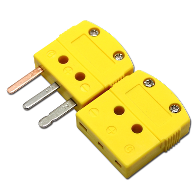 K型热电偶插头插座连接器三脚插头MTP公母接头三针插件RTS-K-M/F