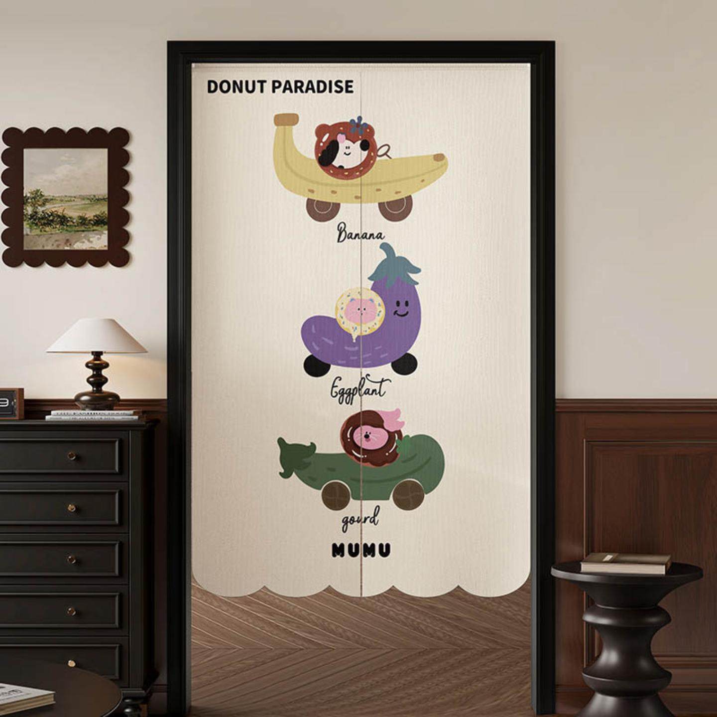 德国新款卡通门帘免打孔隔断