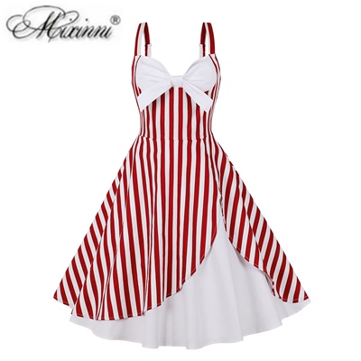 法式优雅女神复古性感印花吊带裙