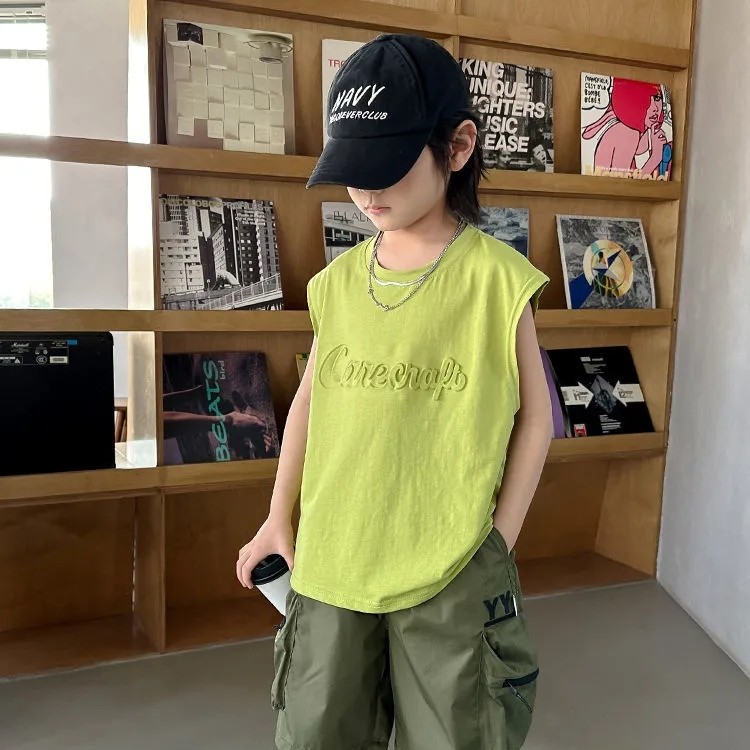 男童夏季纯棉无袖坎肩背心新款中大童帅气薄款速干T恤运动上衣,童装/婴儿装/亲子装,背心吊带,淘宝优惠券,粉丝福利购,淘宝优惠卷