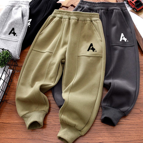 男童春秋装中大童运动束脚长裤子