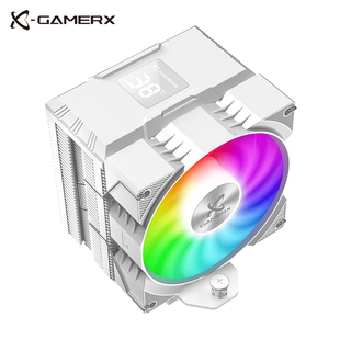 未知玩家Z1300数显散热器CPU风扇ARGB静音四铜管1700电脑塔式 风冷