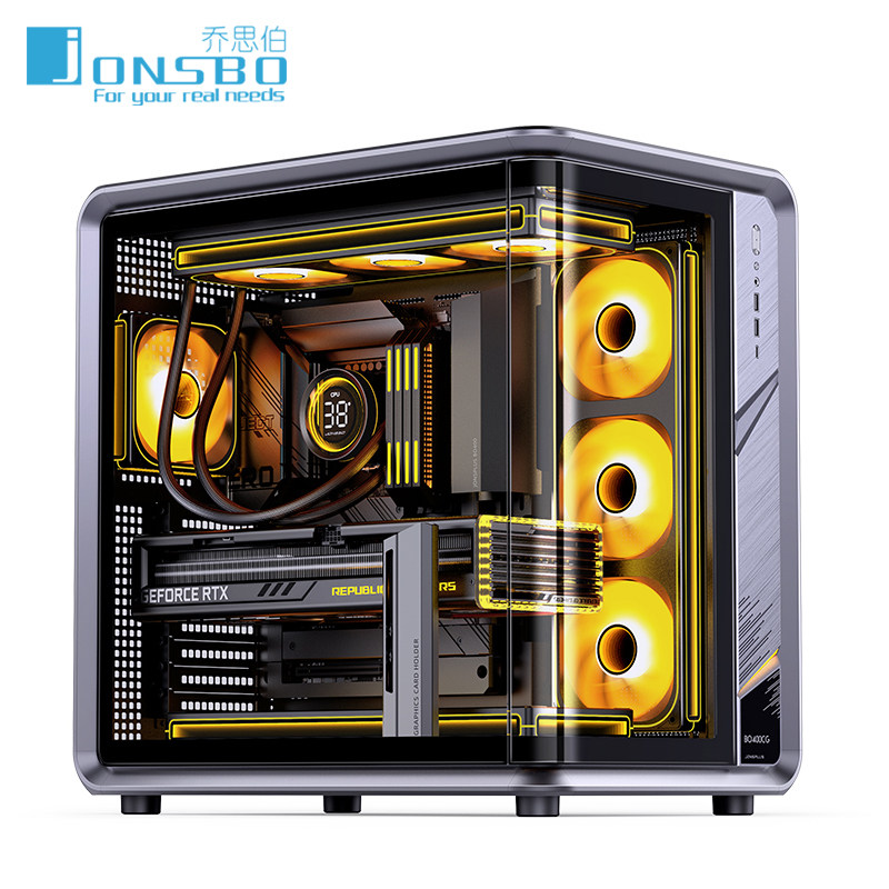 乔思伯BO400CG曲面玻璃水冷机箱