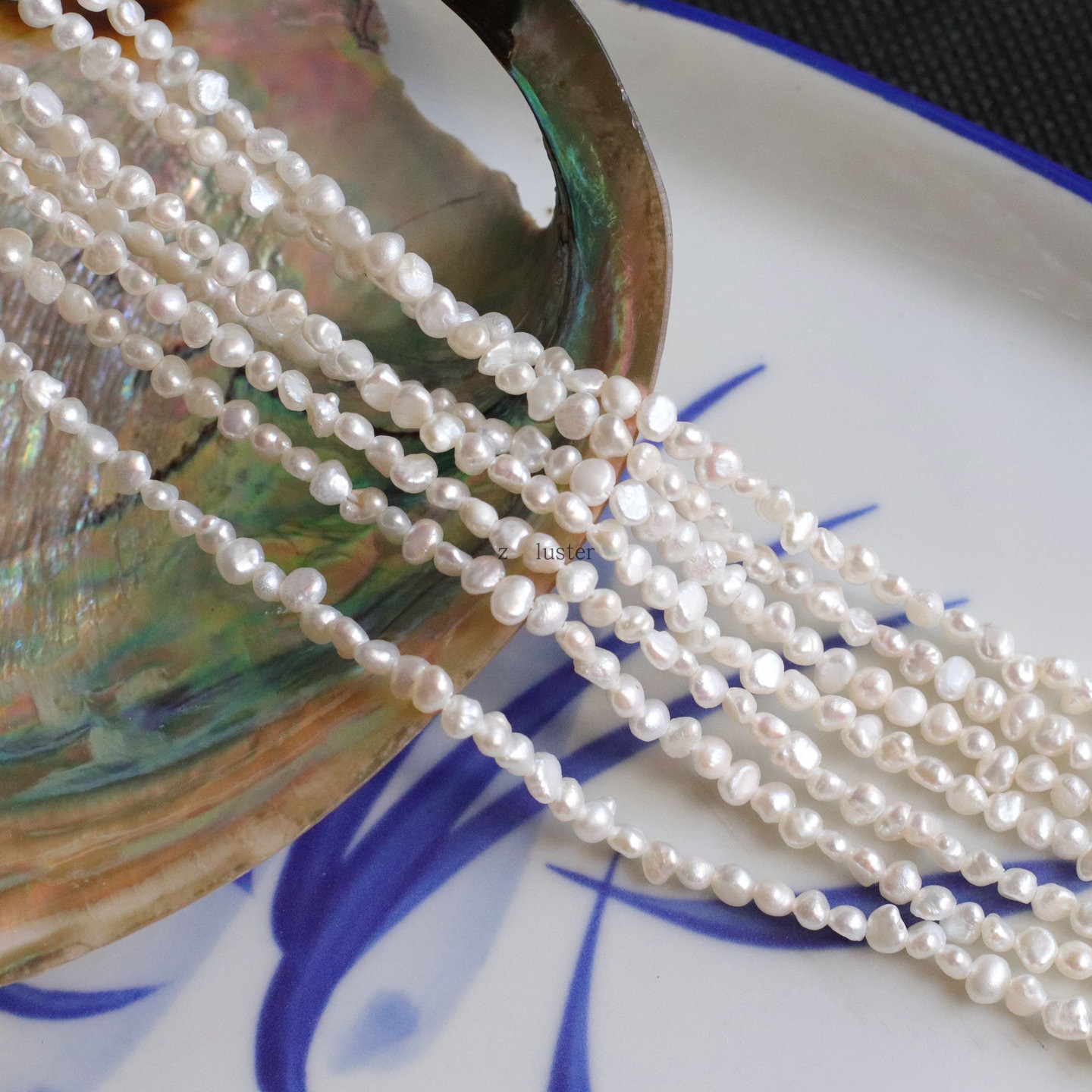 天然淡水珍珠不规则随形饰品配件