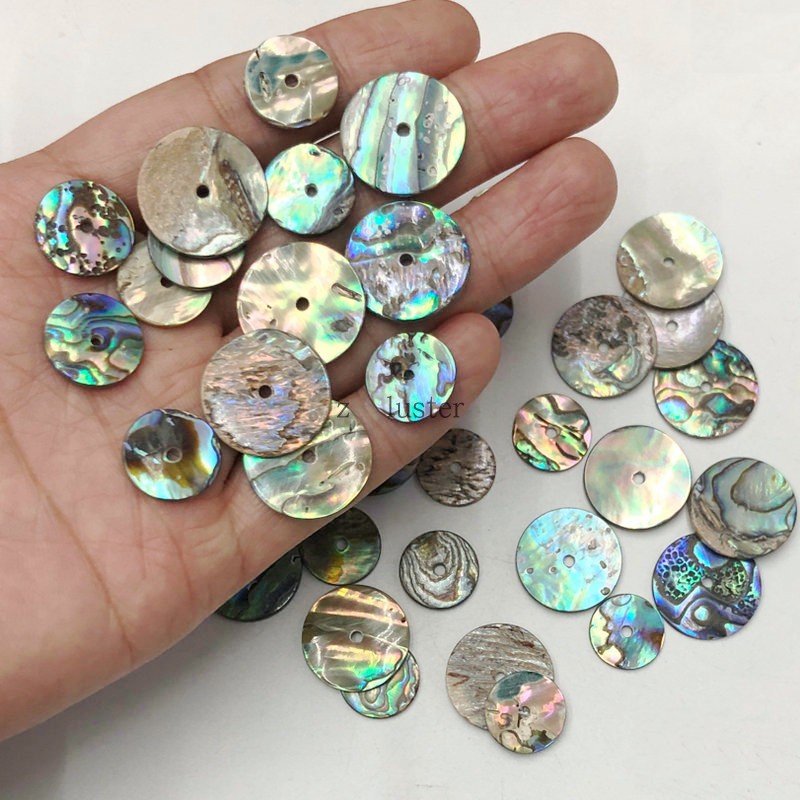 diy饰品配件天然鲍鱼贝圆片