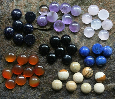 天然紫水晶红玛瑙戒面