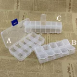 Пластиковый аксессуар, ящик для хранения, прозрачная коробка для хранения, 10 ячеек