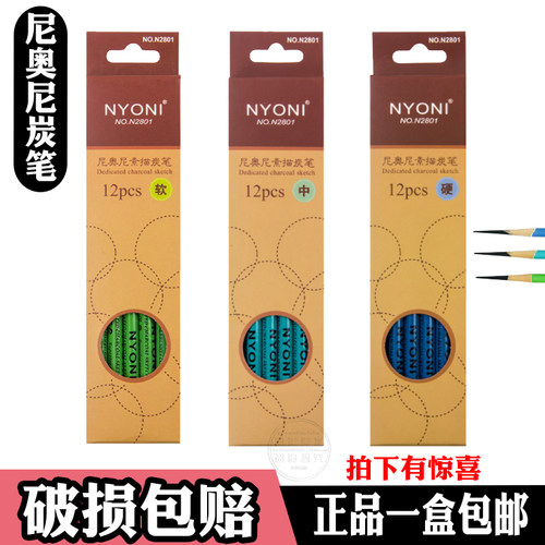 软性填色初学者考试尼奥尼炭笔