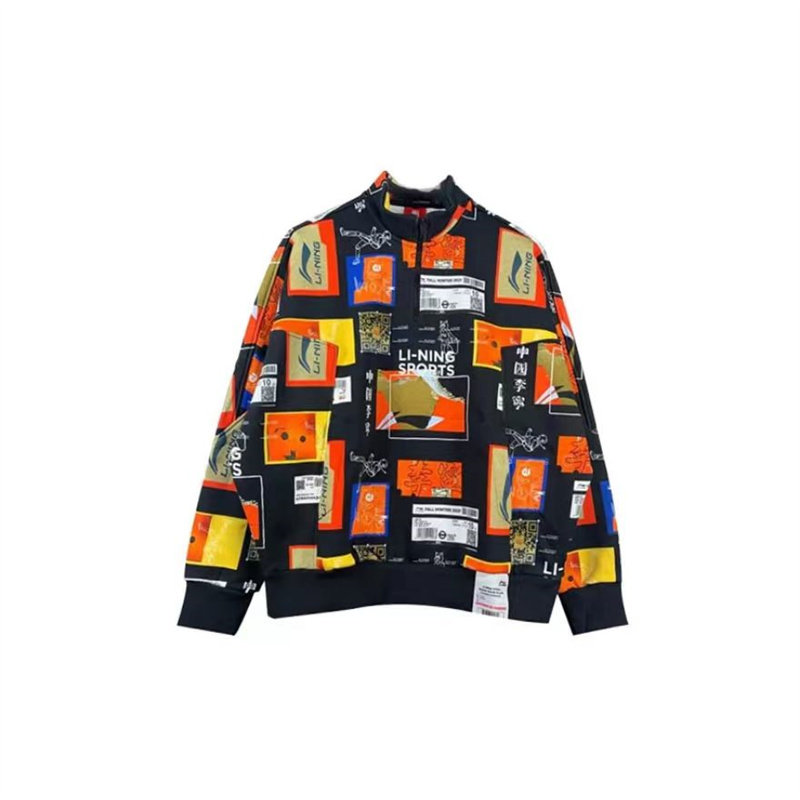 李宁2023年秋季男卫衣情侣春潮流宽松运动服套头衫AWDRA27