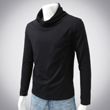 男士加绒加厚休闲堆堆领长袖T恤打底衫228-1176-P42，男装T恤，星座228