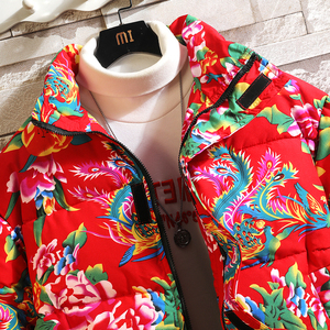 90%绒东北大花羽绒服有228-1131-P210图片