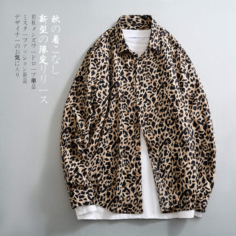 男士潮休闲时尚潮男多色花衬衫潮男衬衣228-1117-P40图片