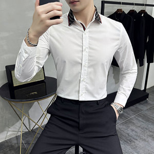 男士休闲时尚弹力衬衫衬衣228-1061-P45图片