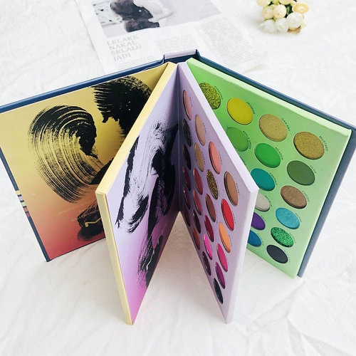 Тени для век, многоцветные палетка теней, 72 цветов