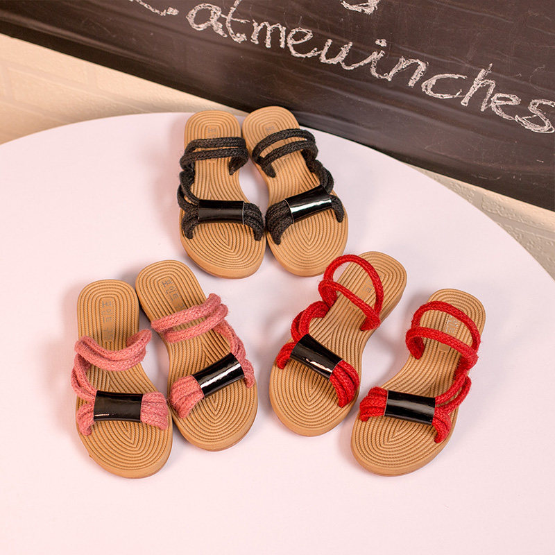 Pantoufles enfants en autre pour été - semelle caoutchouc - Ref 1033915 Image 1