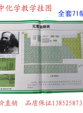 52008-52044高中化学教学挂图 全套71幅 铜版纸 对开 教学仪器