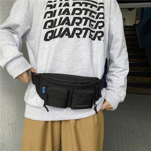 Брендовая сумка на одно плечо, универсальная японская нагрудная сумка, спортивная поясная сумка для отдыха для школьников