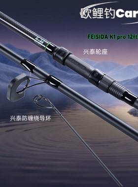 FEISIDA HERO K1 PRO 12ft 3.5lb欧式鲤钓竿CARP竿鲤钓并继竿
