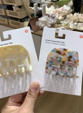 醋酸中号抓夹女后脑勺鲨鱼夹马尾夹法式复古高级感半扎发头发卡子