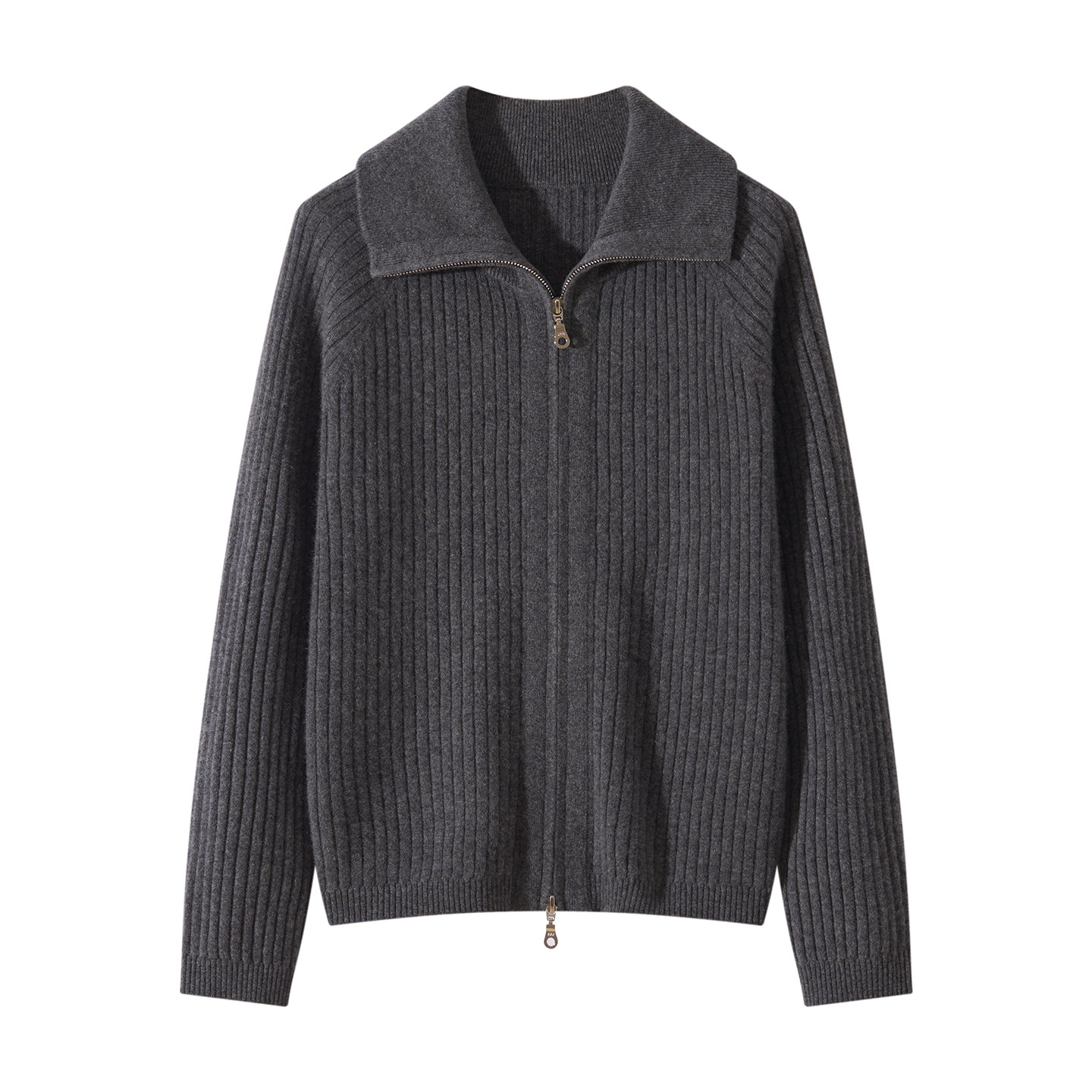 2025秋冬新款100山羊绒衫女士坑条双拉链针织衫毛衣外套女,女装/女士精品,羊绒衫,淘宝优惠券,粉丝福利购,淘宝优惠卷