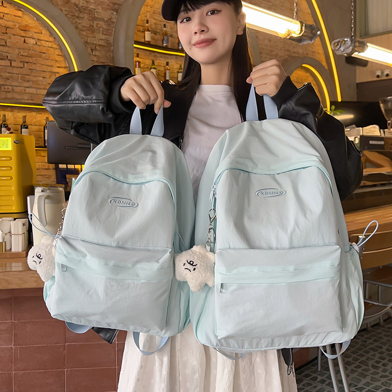 GUCEN日韩风书包女初中生双肩包