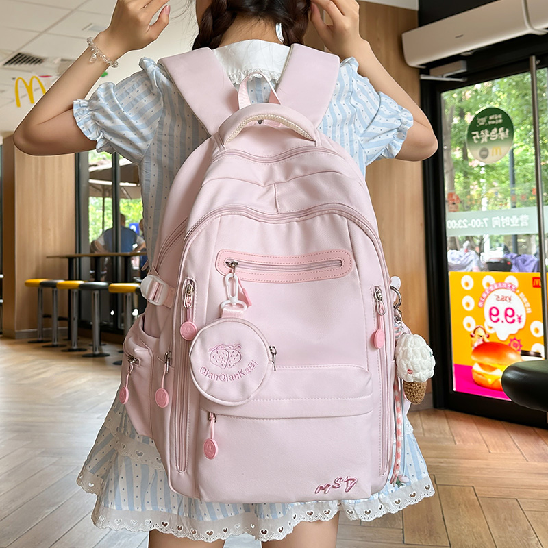 小清新轻便书包初中女生韩版小学生儿童双肩包中学生大学生背包女