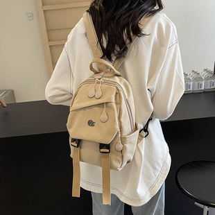 百搭出游小背包女旅游小号女士多用单肩斜挎胸包大学生通勤双肩包