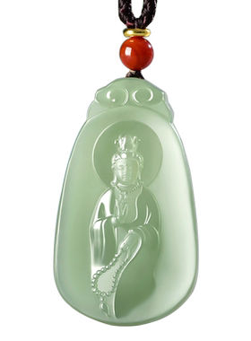 天然新疆羊脂玉弥勒佛女款项