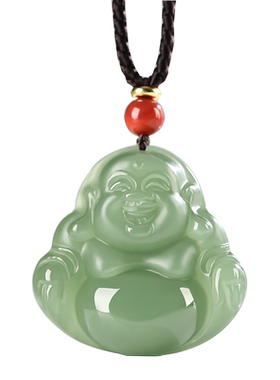 笑佛玉石玉赐平安情侣