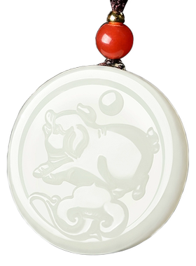 男女款和田玉十二生肖龙吊坠