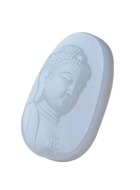 白玉千手观音属鼠不动尊项链吊坠