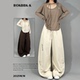 复古百搭松弛跳舞嘻哈休闲裤 ROKBBK K布韩街舞潮牌美式 女爵士舞