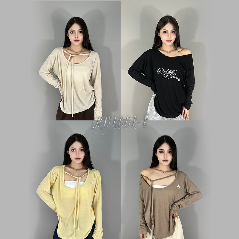ROKBBK-K布韩街舞潮牌正反两穿慵懒长袖宽松辣妹性感爵士舞罩衫