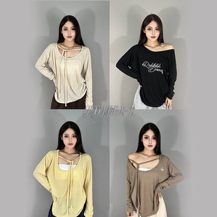 ROKBBK-K布韩街舞潮牌正反两穿慵懒长袖宽松辣妹性感爵士舞罩衫